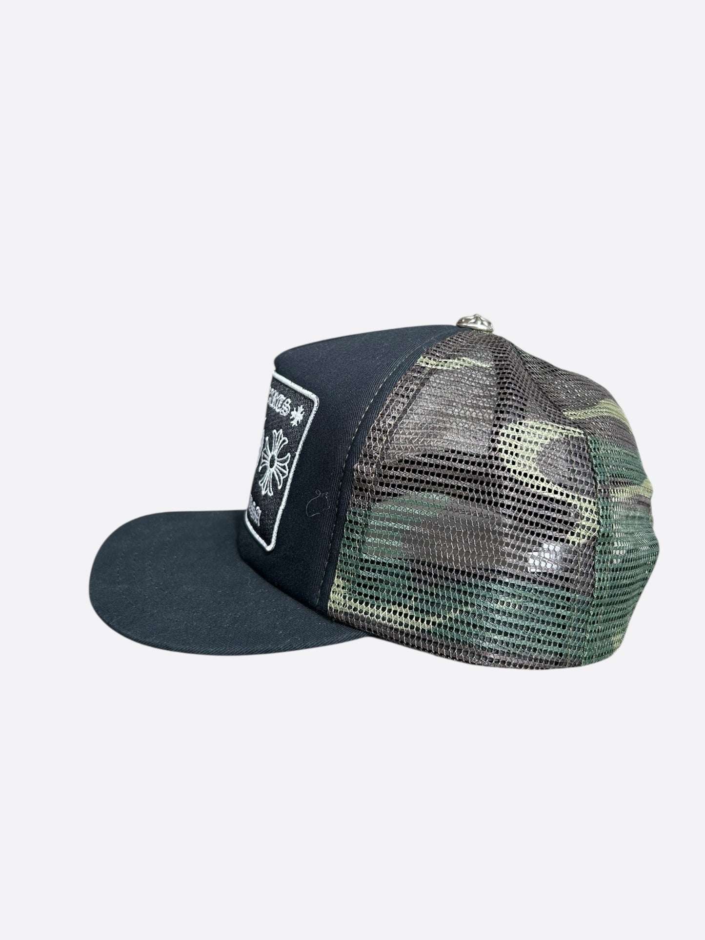 Chrome Hearts Black & Green Camouflage Trucker Hat