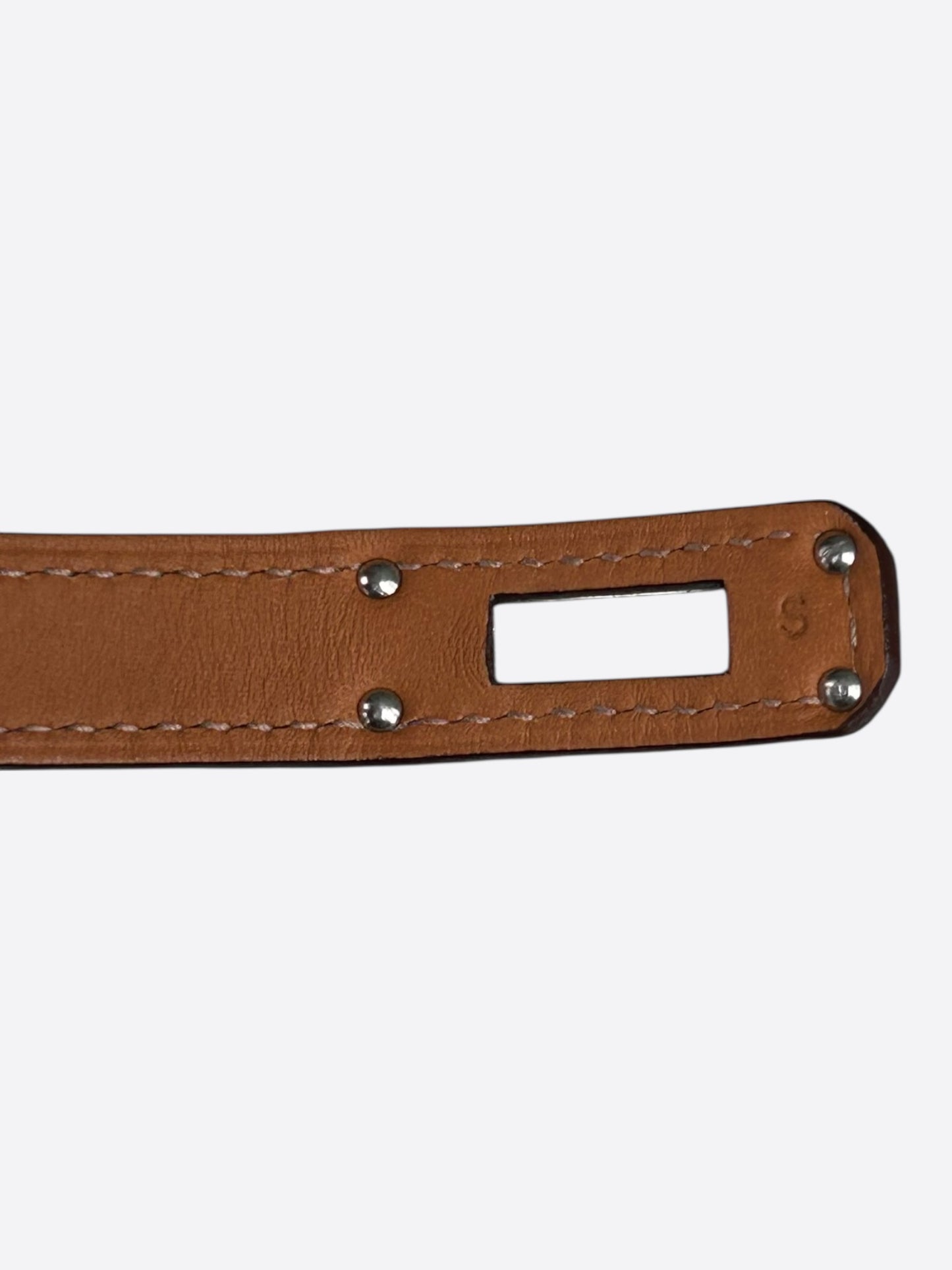 Hermes Purple Crocodile & Palladium Hardware Kelly Double Tour Bracelet