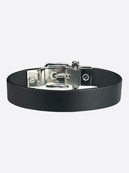 Hermes Black Swift & Palladium Hardware Java Bracelet