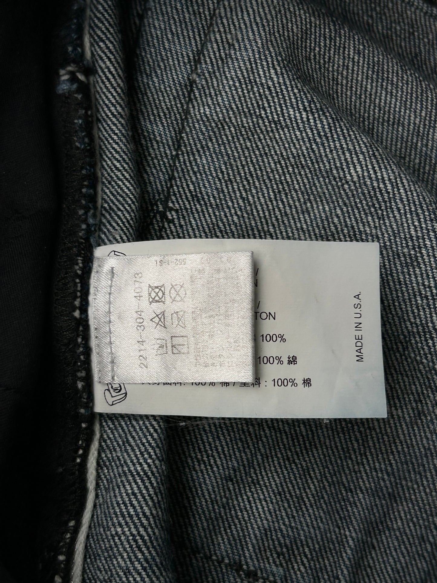 Chrome Hearts Blue Denim Cross Patch Jeans
