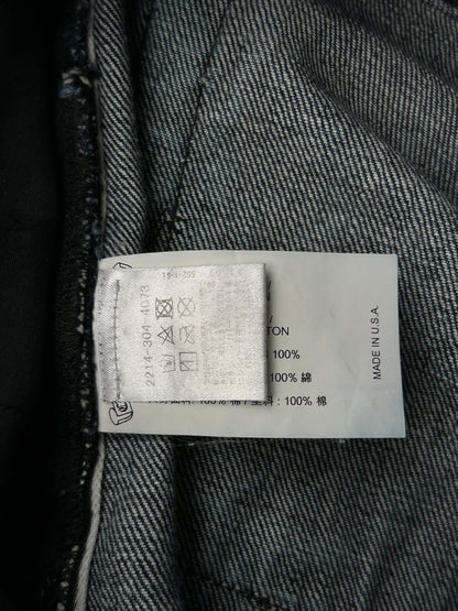 Chrome Hearts Blue Denim Cross Patch Jeans