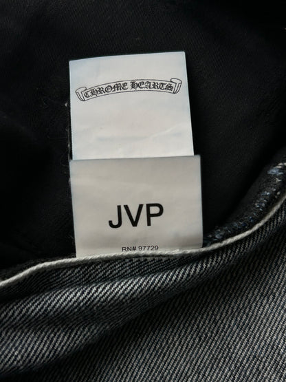 Chrome Hearts Blue Denim Cross Patch Jeans