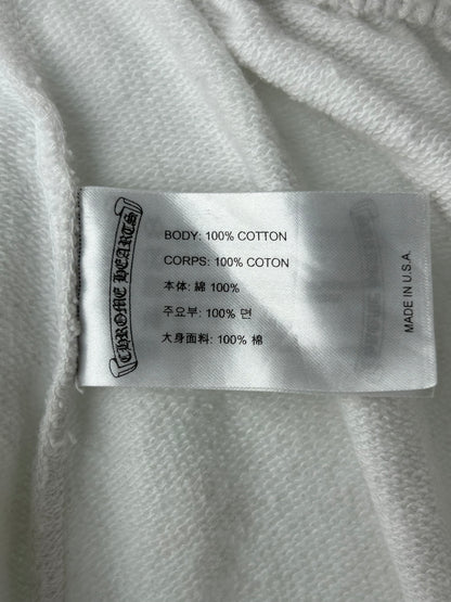 Chrome Hearts White & Black Horseshoe Logo Cross Jacquard Sweatpants