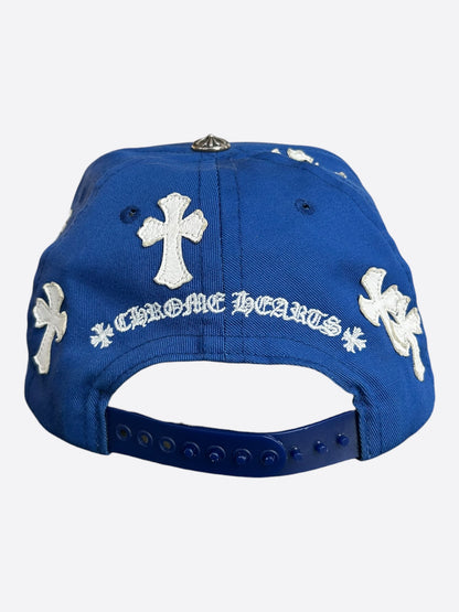 Chrome Hearts Blue & White Cross Patch Hat
