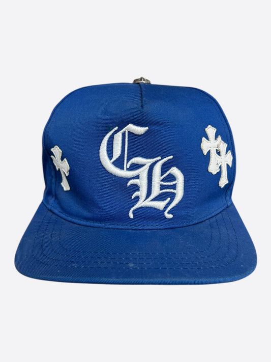 Chrome Hearts Blue & White Cross Patch Hat