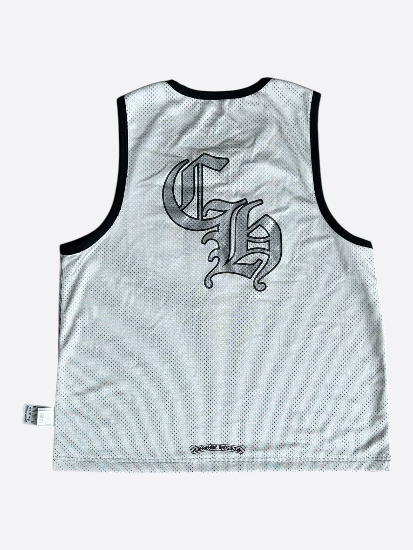 Chrome Hearts Black & White Logo Reversible Mesh Jersey