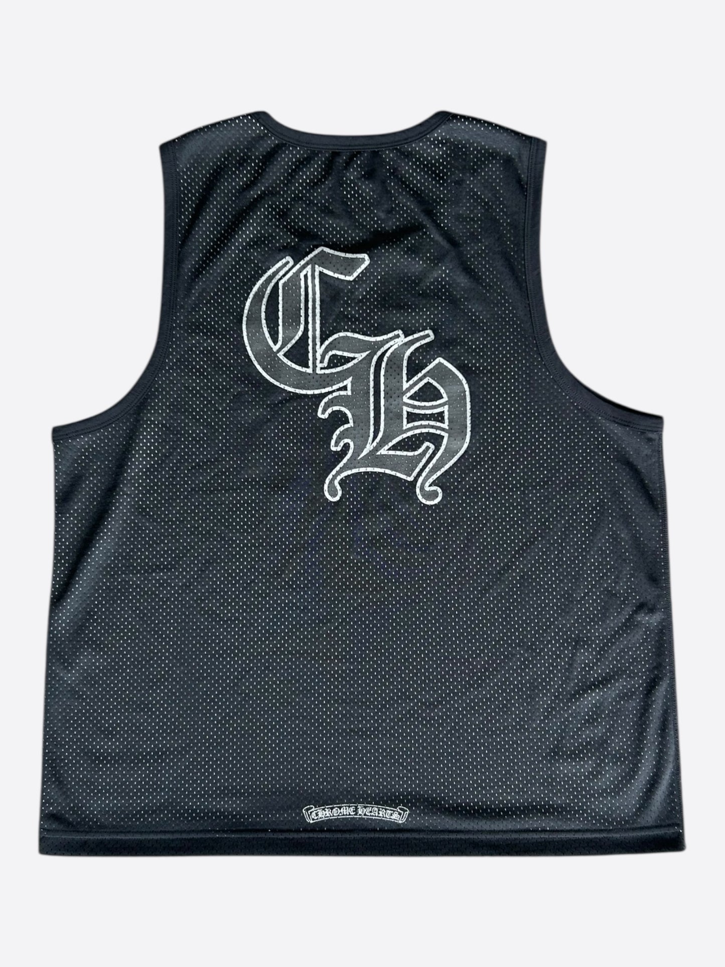Chrome Hearts Black & White Logo Reversible Mesh Jersey