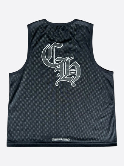 Chrome Hearts Black & White Logo Reversible Mesh Jersey