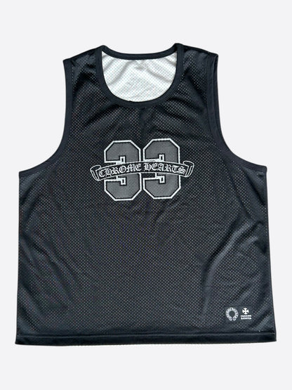 Chrome Hearts Black & White Logo Reversible Mesh Jersey