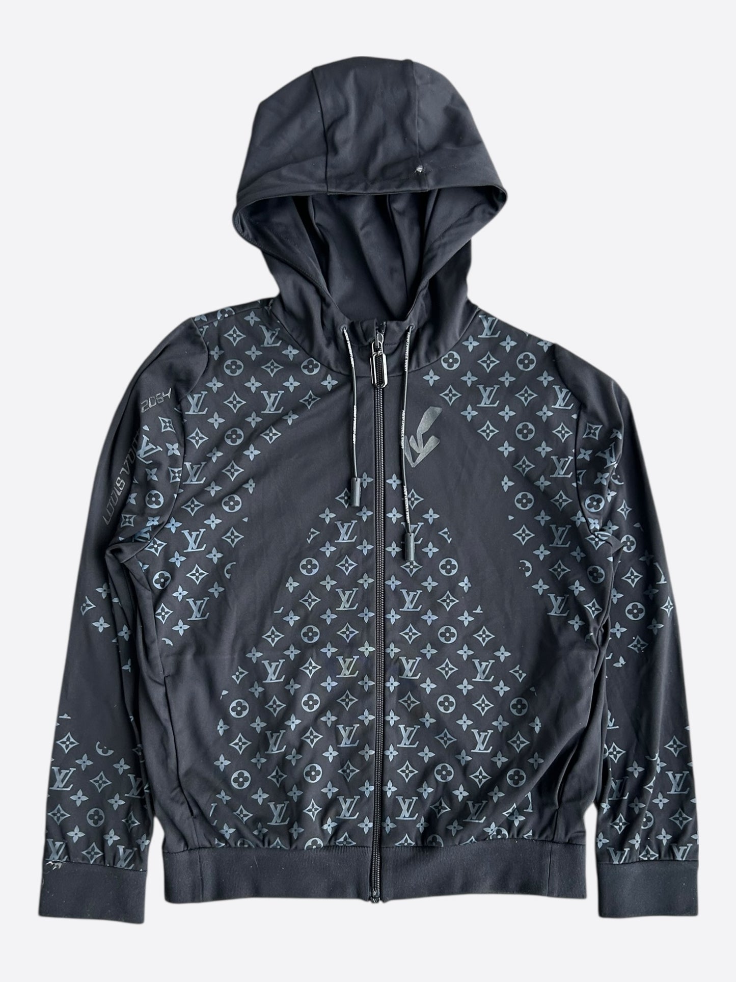 Louis Vuitton Black & Blue 2054 Heat Reflective Monogram Hoodie