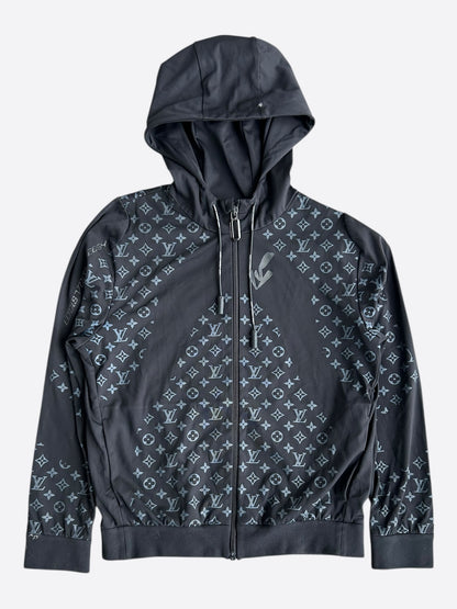 Louis Vuitton Black & Blue 2054 Heat Reflective Monogram Hoodie