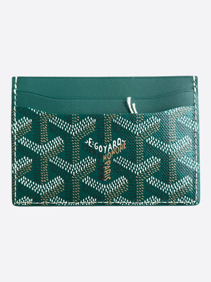 Goyard Green Saint Sulpice Card Holder