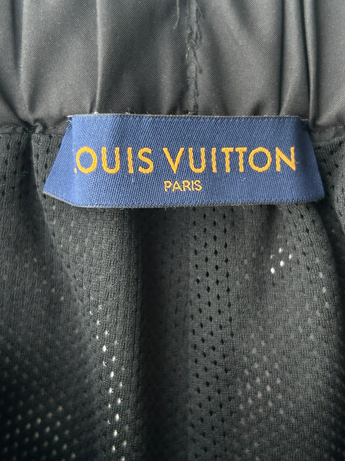 Louis Vuitton Black & Grey 2054 Monogram Heat Reflective Track Pants