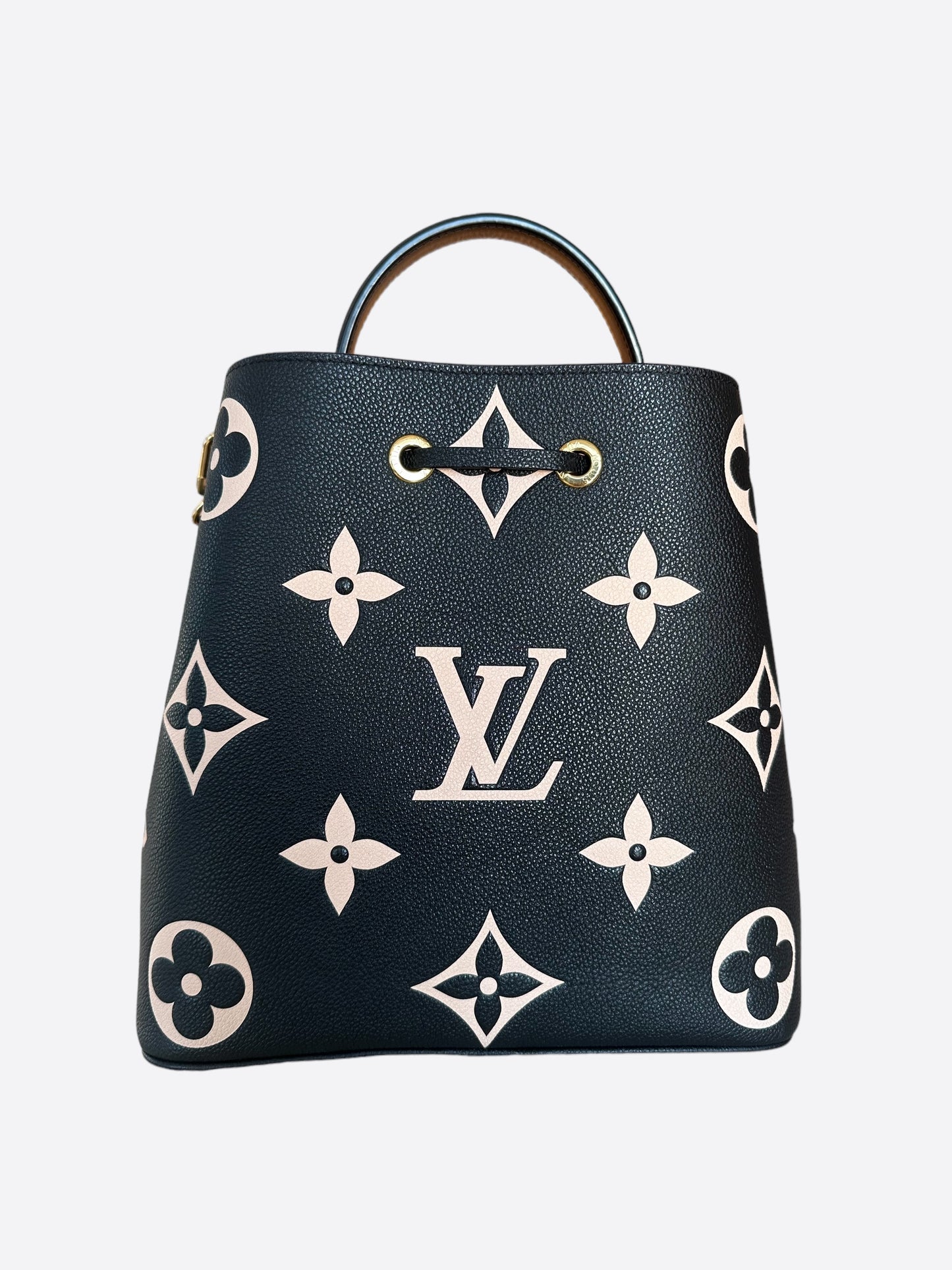 Louis Vuitton Black & Beige Empreinte Neo Noe MM