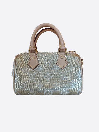 Louis Vuitton Beige Monogram Nano Speedy