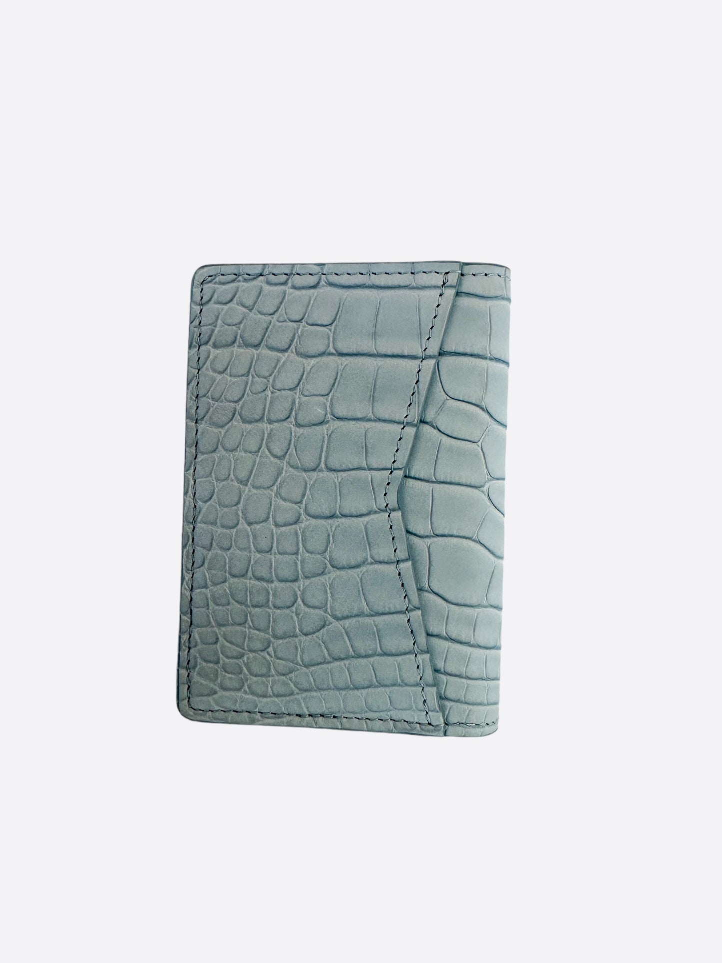 Louis Vuitton Sky Blue Alligator Leather Pocket Organizer