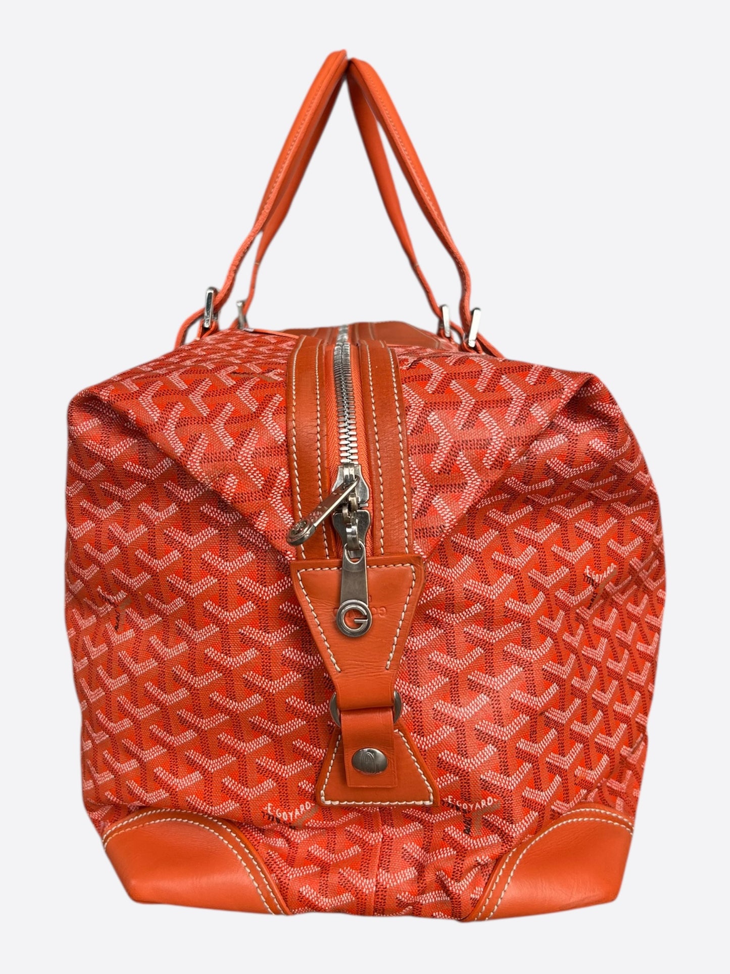 Goyard Orange Boeing 55 Duffel Bag