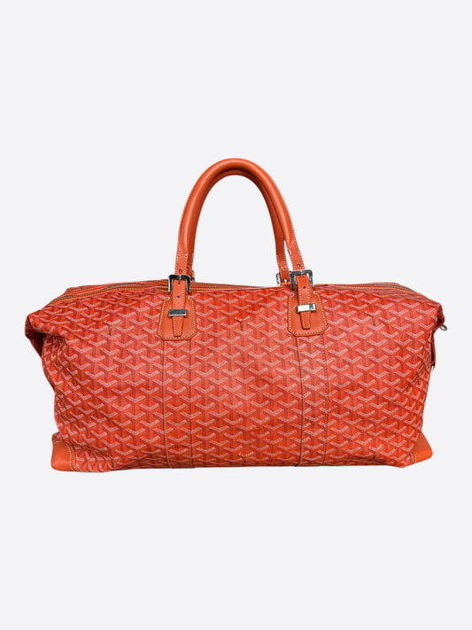 Goyard Orange Boeing 55 Duffel Bag