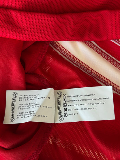 Chrome Hearts Matty Boy Red & White Chomper Patch Mesh Hockey Jersey