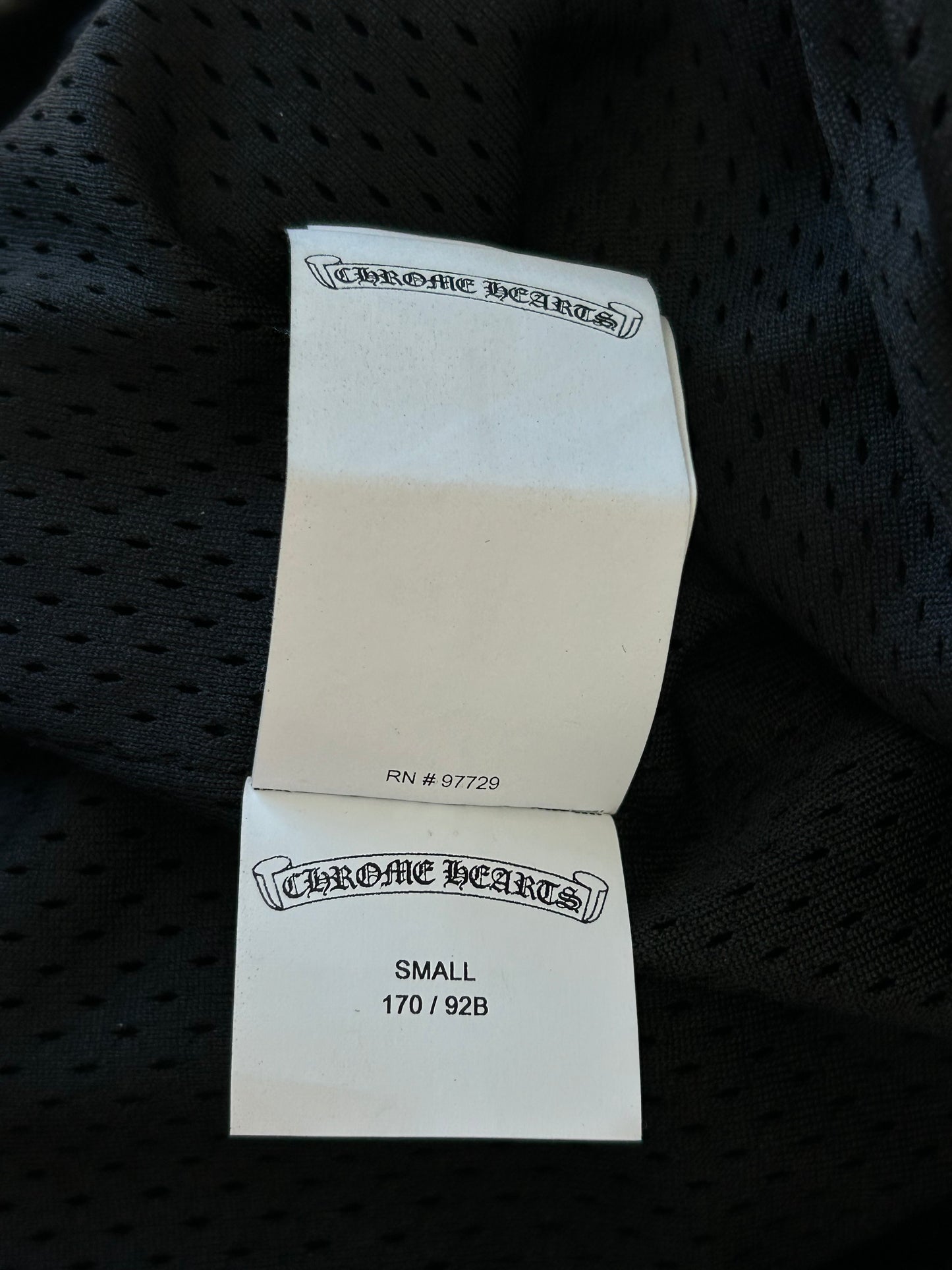 Chrome Hearts Black Leather Patch Eyechart Work Jacket