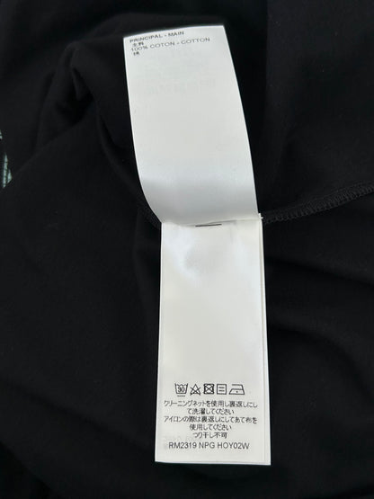 Louis Vuitton Black & White Frequency Logo Embroidered T-Shirt