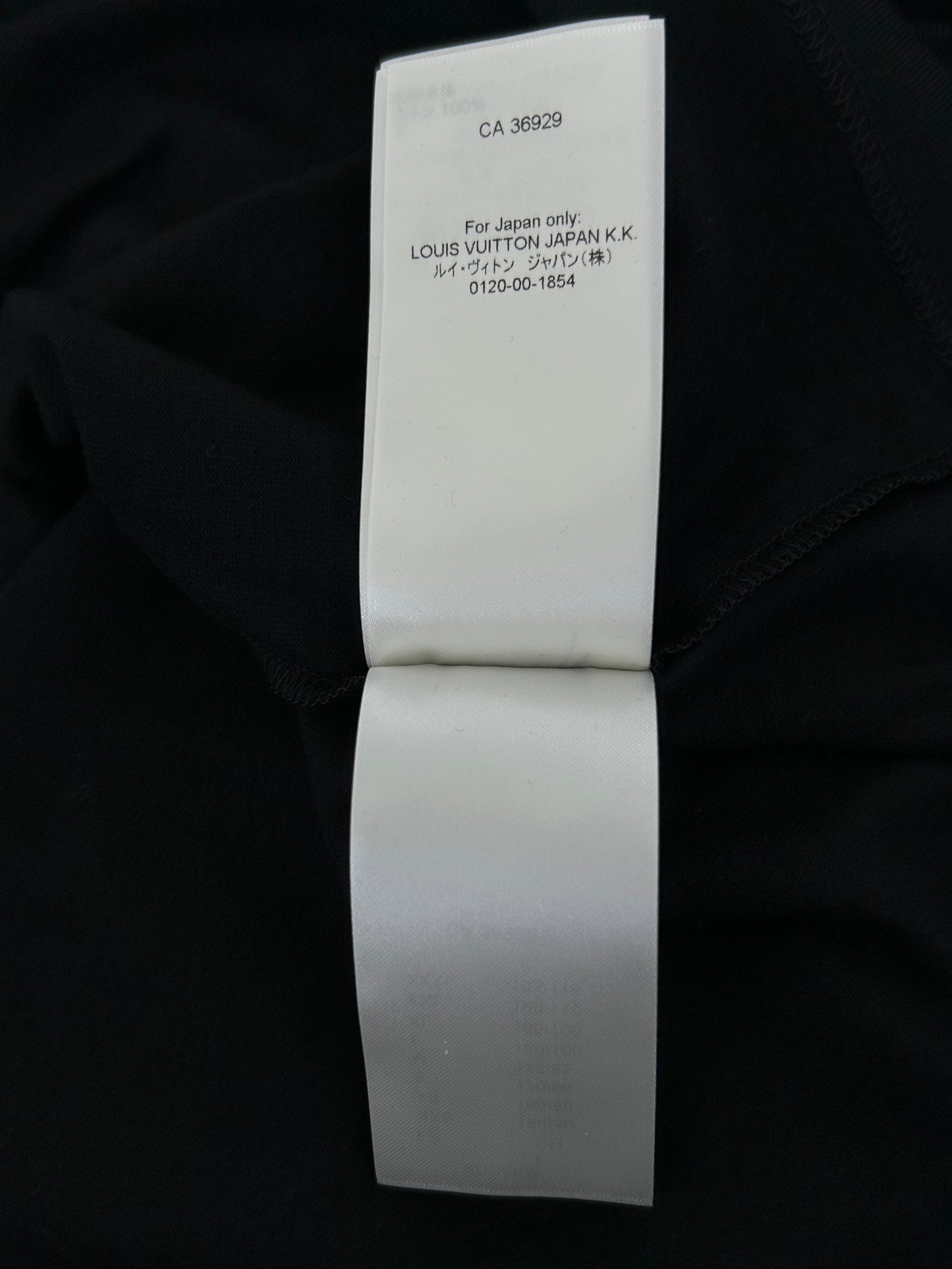 Louis Vuitton Black & White Frequency Logo Embroidered T-Shirt