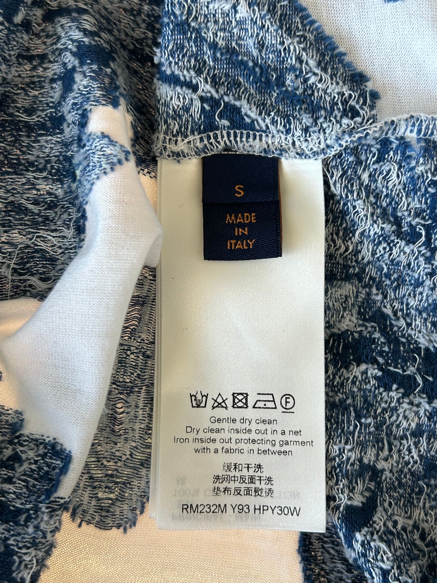 Louis Vuitton Blue & White Aquagarden Monogram T-Shirt