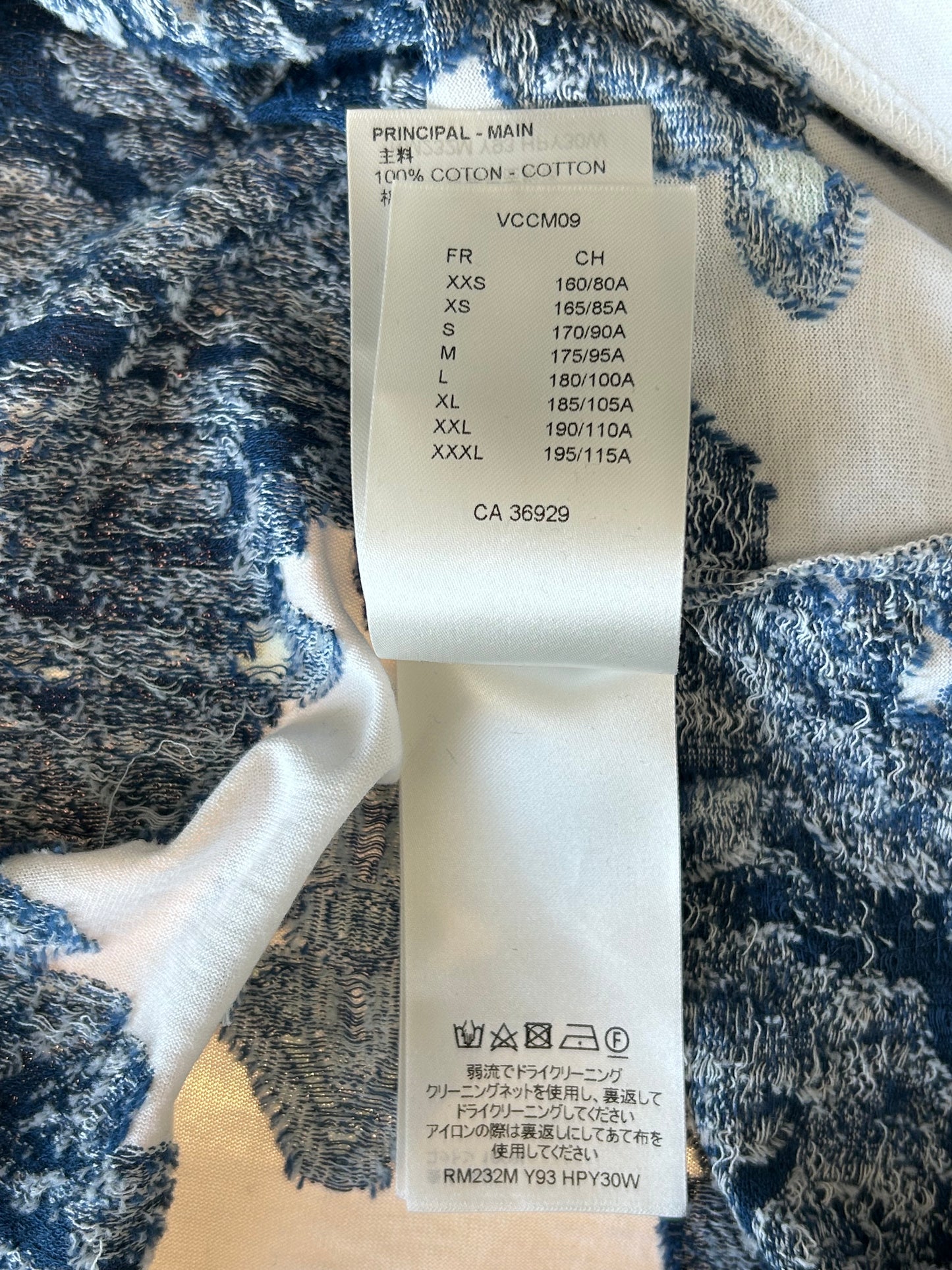 Louis Vuitton Blue & White Aquagarden Monogram T-Shirt