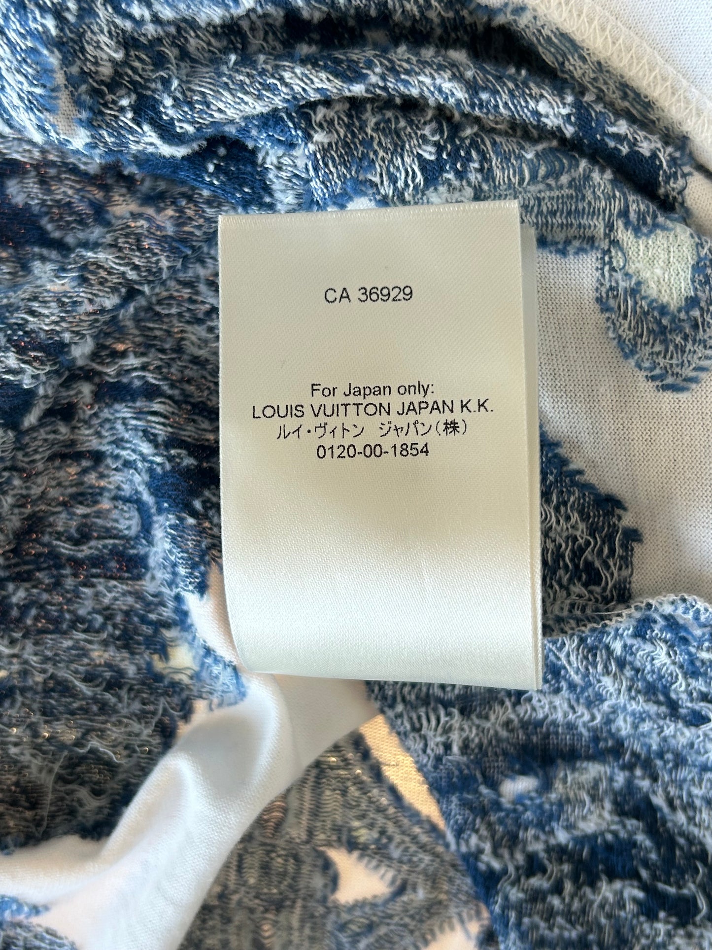 Louis Vuitton Blue & White Aquagarden Monogram T-Shirt