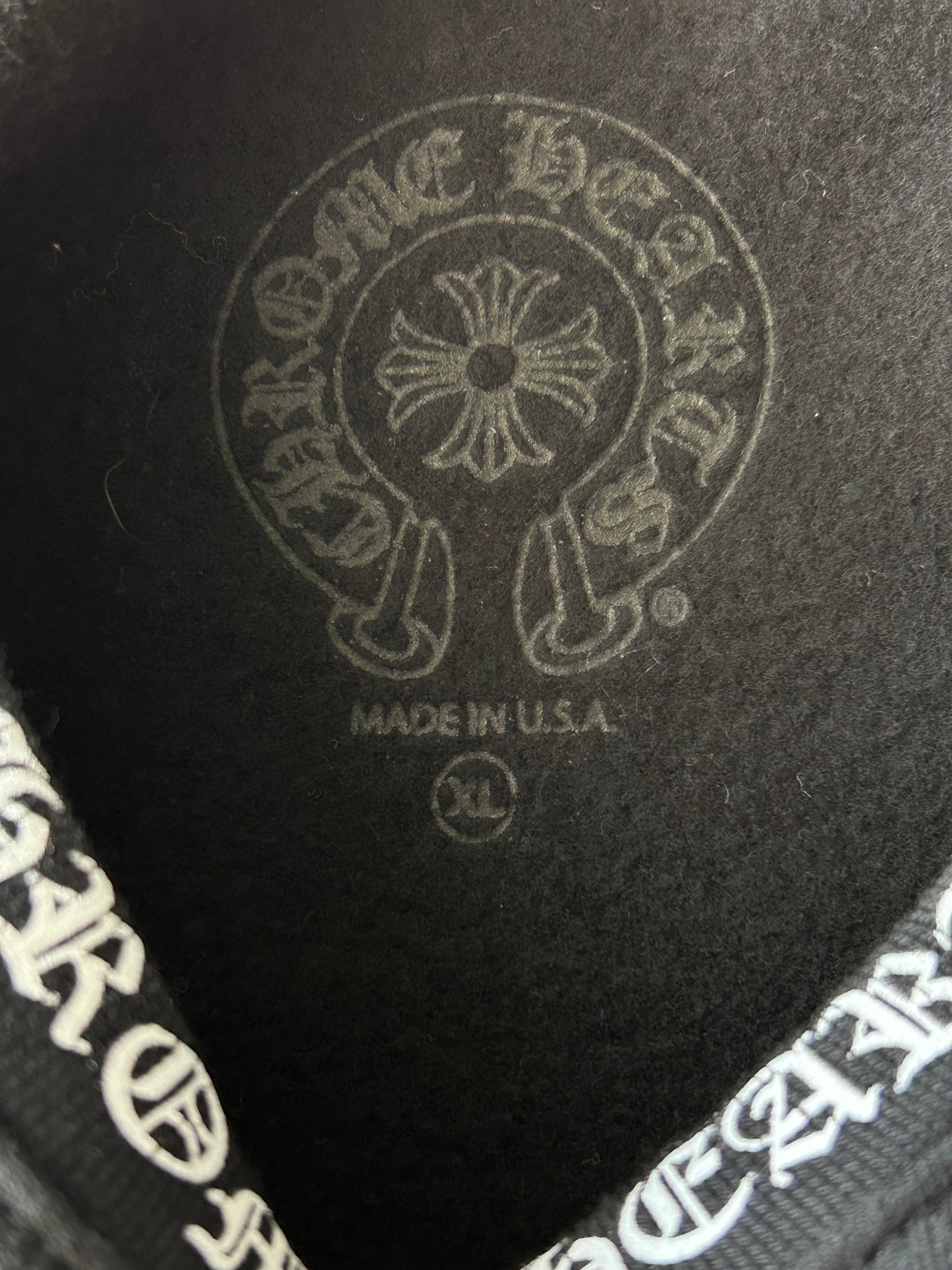 Chrome Hearts Black & White Neck Logo Sweater
