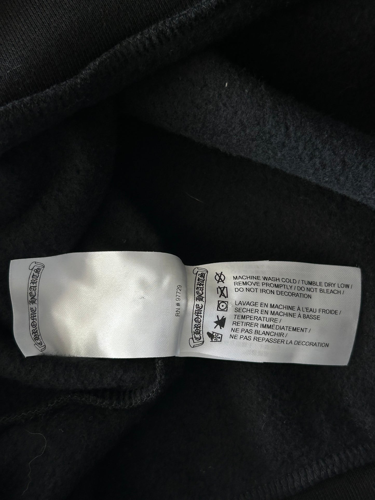 Chrome Hearts Black & White Neck Logo Sweater