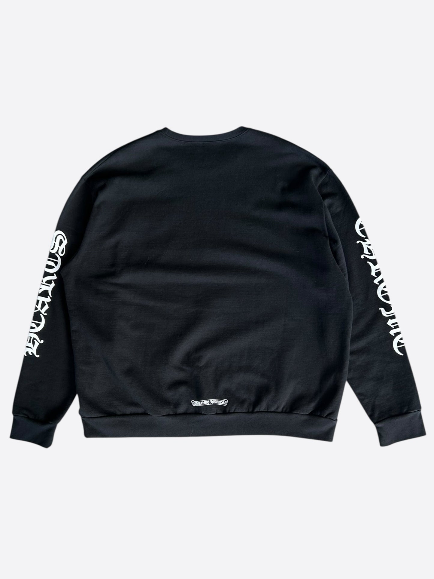 Chrome Hearts Black & White Neck Logo Sweater