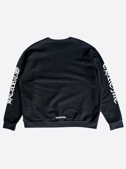 Chrome Hearts Black & White Neck Logo Sweater