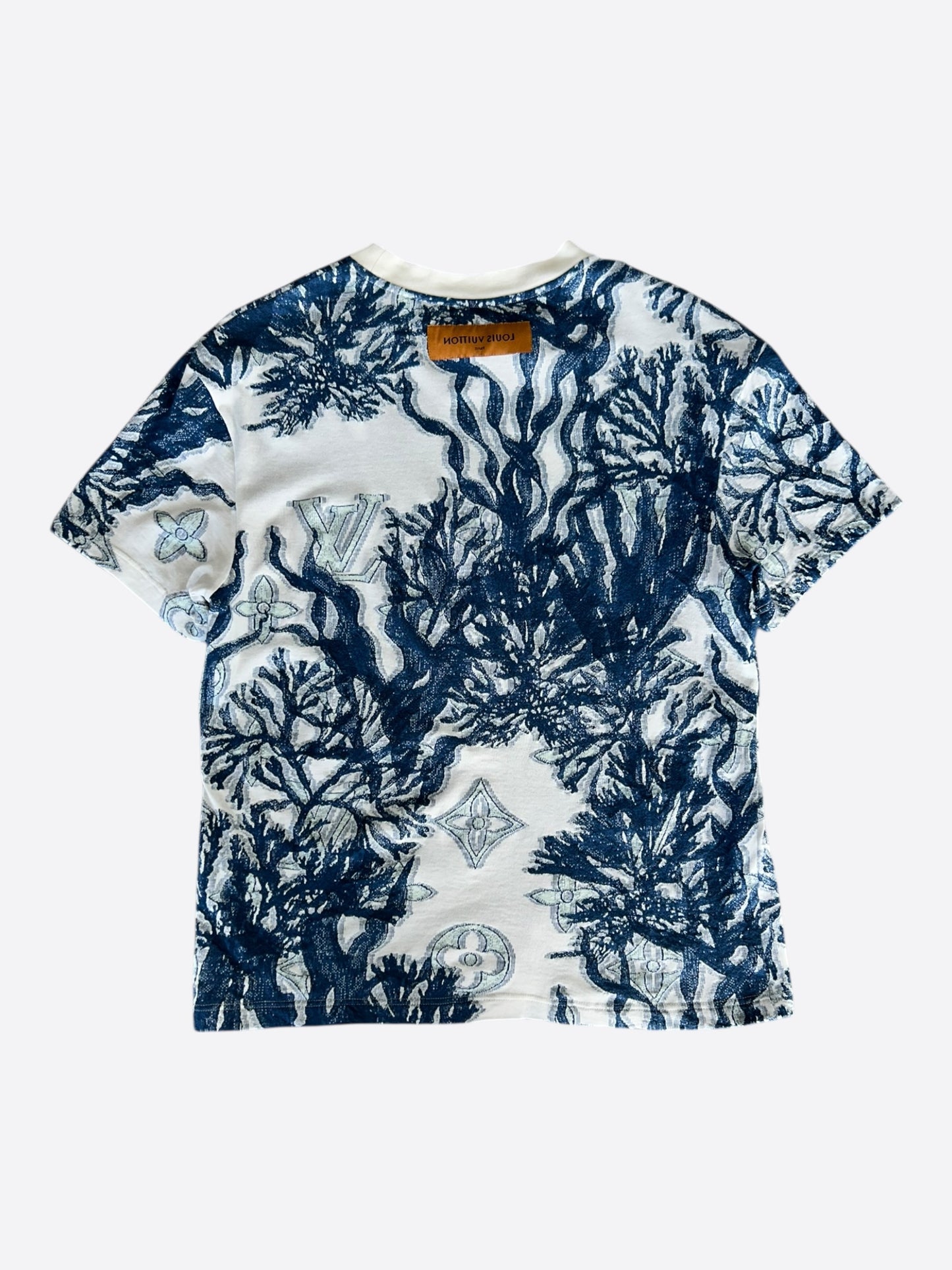 Louis Vuitton Blue & White Aquagarden Monogram T-Shirt