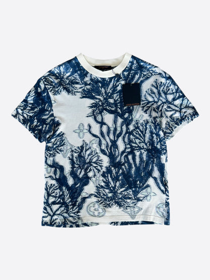 Louis Vuitton Blue & White Aquagarden Monogram T-Shirt