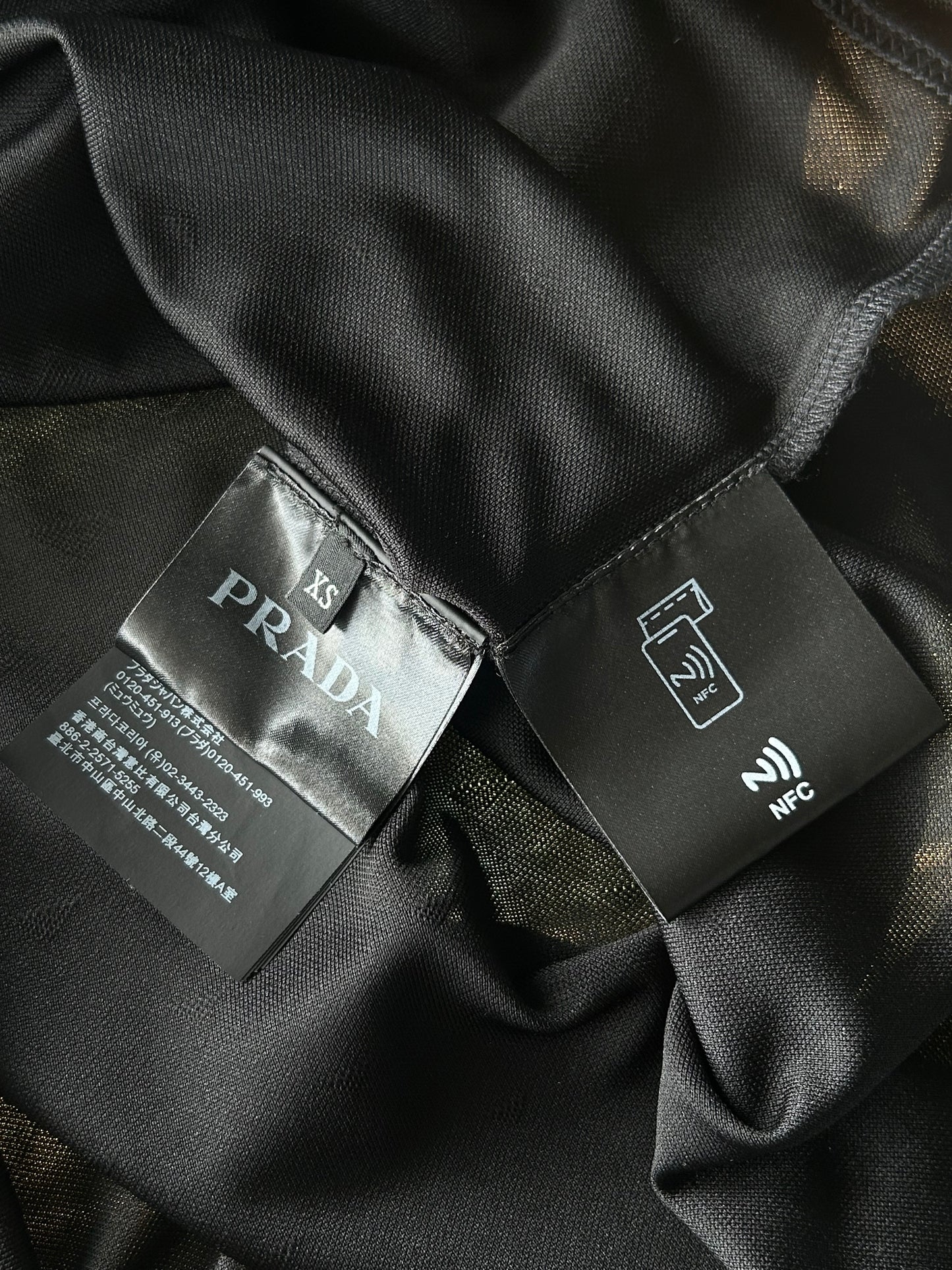 Prada Black Jacquard Gradient T-Shirt