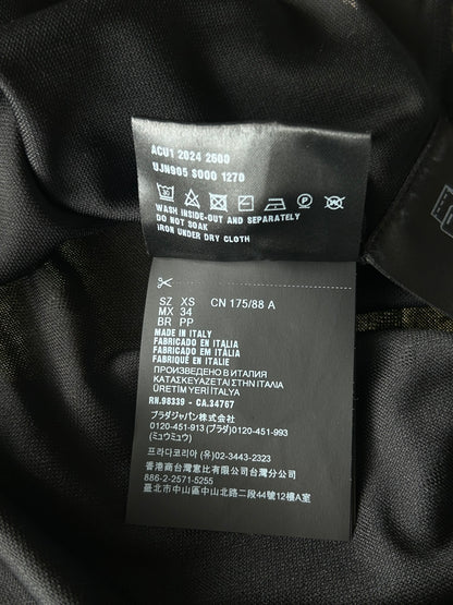 Prada Black Jacquard Gradient T-Shirt