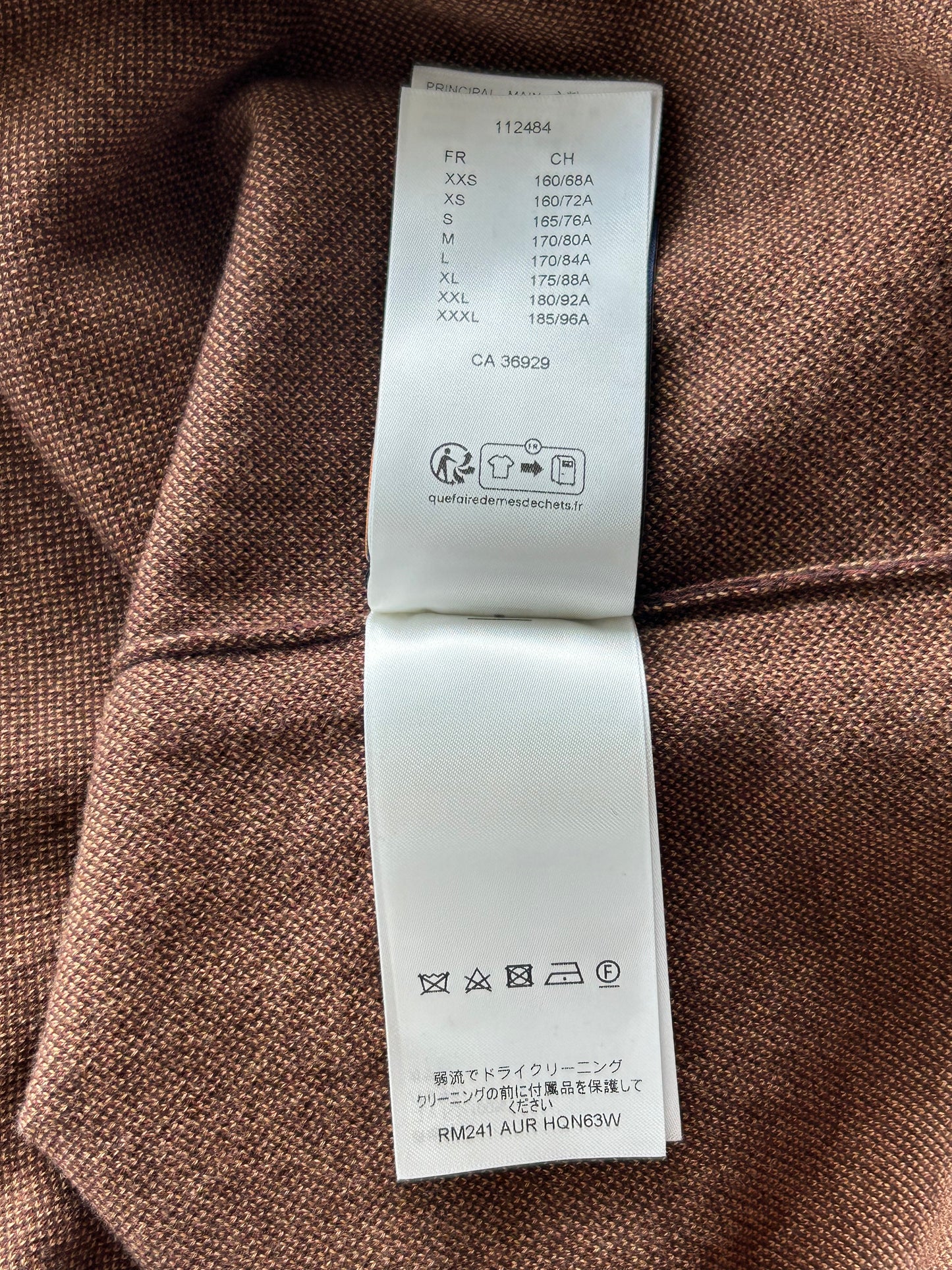 Louis Vuitton Brown Damier Crystal Logo Intarsia T-Shirt