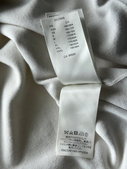 Louis Vuitton White & Pink Flower Logo Intarsia T-Shirt