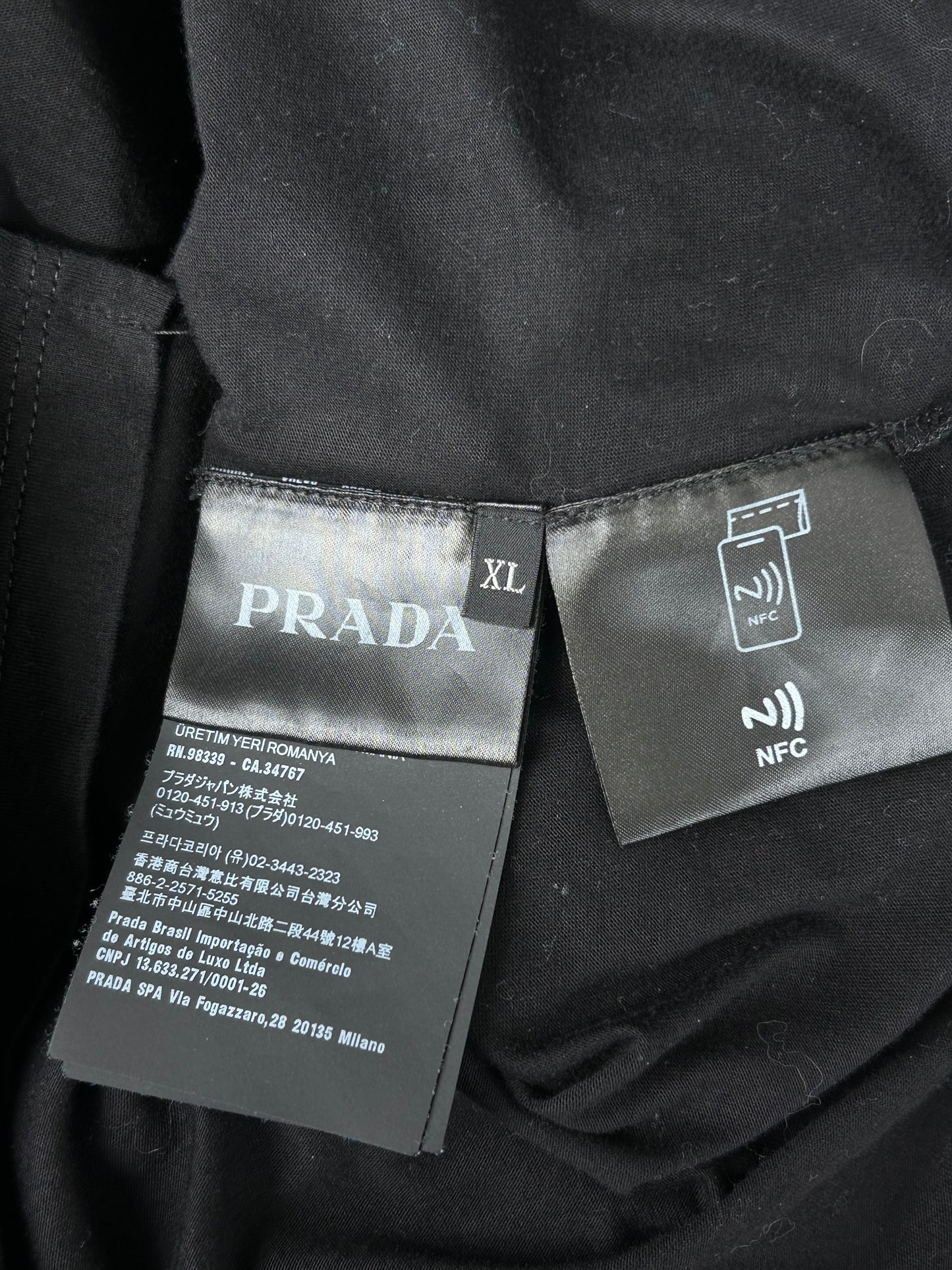 Prada Black Logo T-Shirt