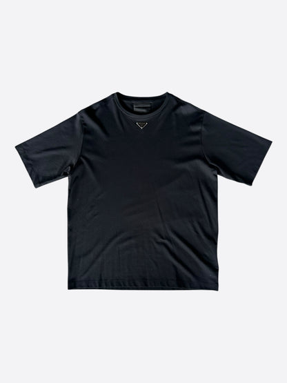 Prada Black Neck Logo T-Shirt