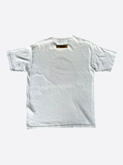 Louis Vuitton White & Pink Flower Logo Intarsia T-Shirt