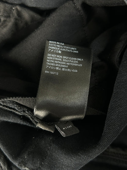 Amiri Aged Black Leopard Patch Thrasher Jeans