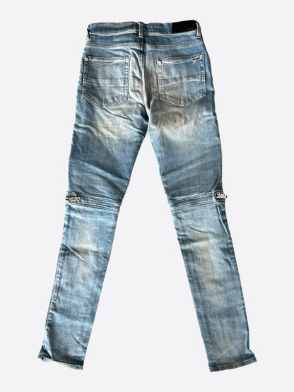 Amiri Clay Indigo & Camouflage MX2 Biker Jeans