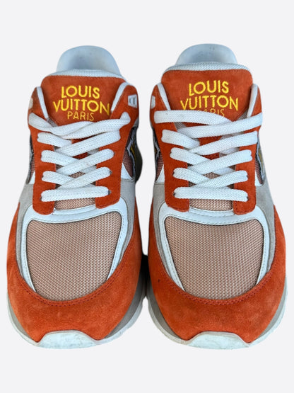 Louis Vuitton Brown & Orange Monogram Run Away Sneakers