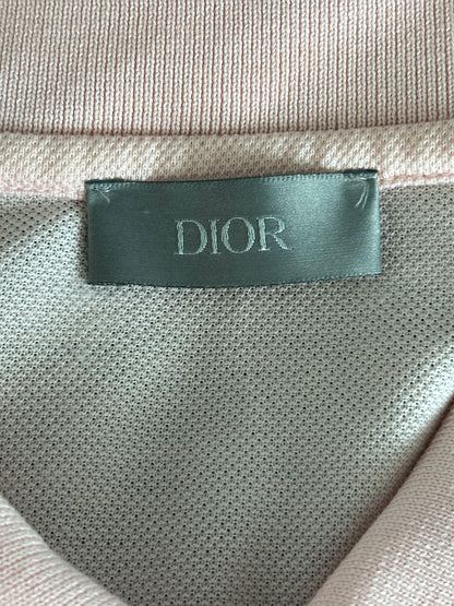 Dior Kaws Pink Embroidered Polo