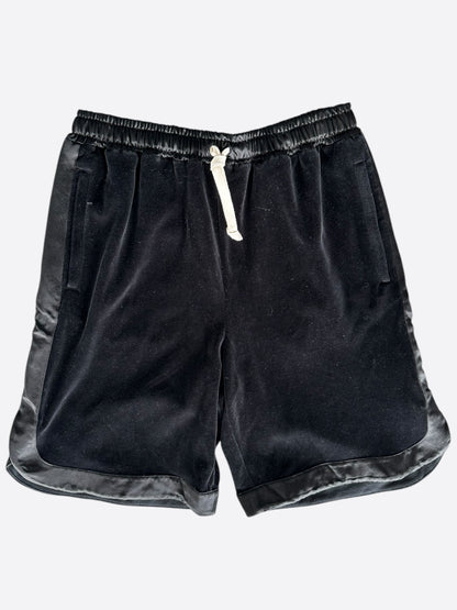 Gucci Black Velvet Shorts