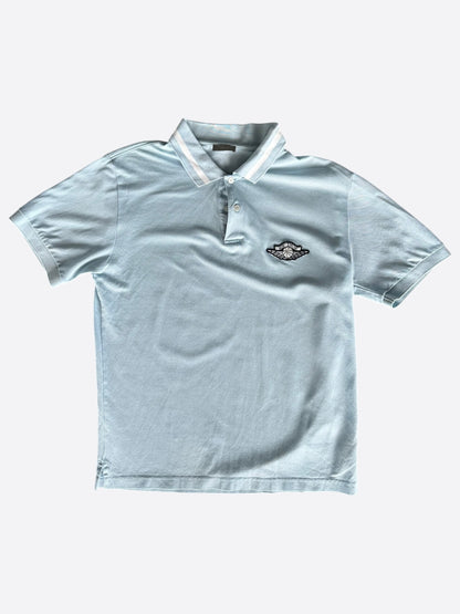 Dior Jordan Blue & White Air Dior Embroidered Polo