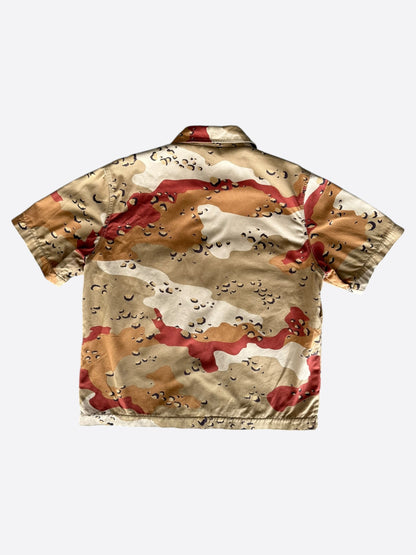 Chrome Hearts Sex Records Desert Camo Short Sleeve Button Up Shirt