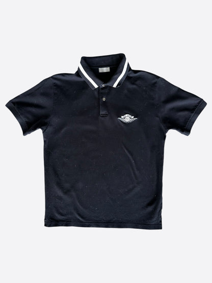 Dior Jordan Navy & White Air Dior Embroidered Polo